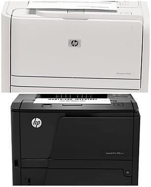 مقایسه پرینتر HP LaserJet Pro 401n و HP LaserJet 2035