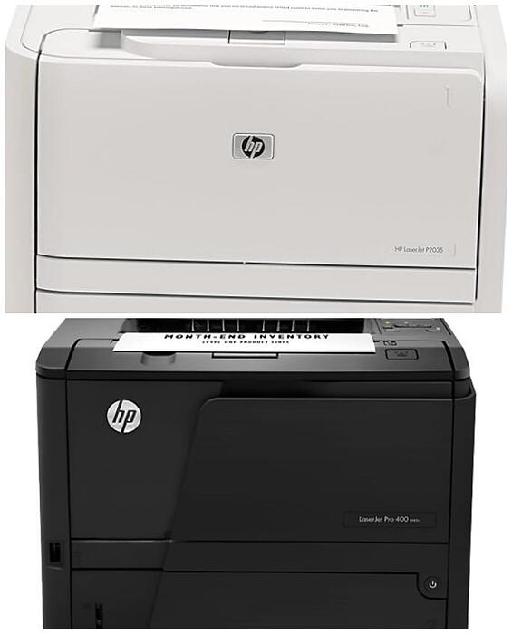 مقایسه پرینتر HP LaserJet Pro 401n و HP LaserJet 2035